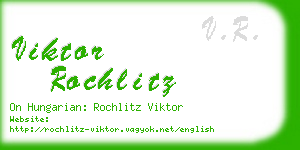 viktor rochlitz business card